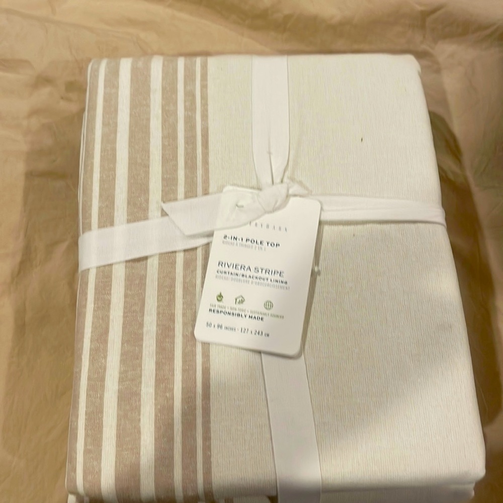 POTTERY BARN BLACKOUT CURTAINS